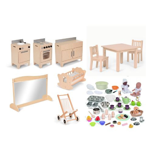 Complete Domestic Role Play Area Set 2-3yrs (with resource)
