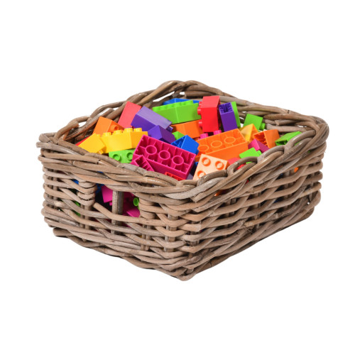 Set Of Rattan Storage Baskets Small