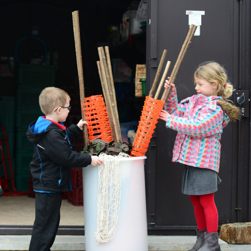Early Years Outdoor Den Building