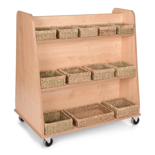 Storage basket shelving unit sales