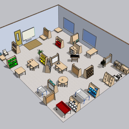 Large Complete Classroom 3-4yrs CAD