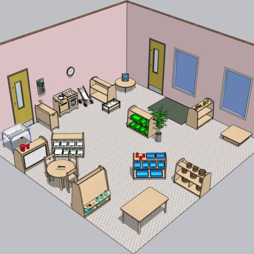 Small Complete Classroom 2-3yrs CAD