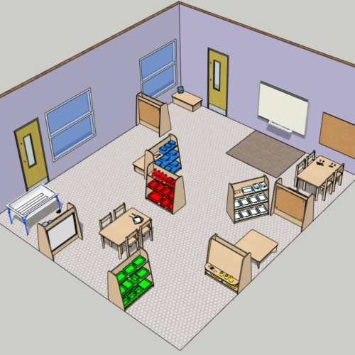 Small Complete Classroom 5-7yrs CAD