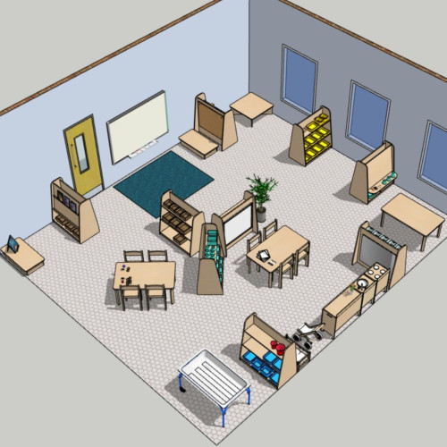 Small Complete Classroom 3-4yrs CAD
