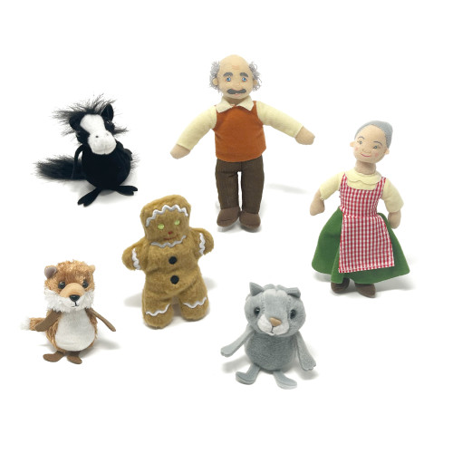 Gingerbread Man Puppet Set