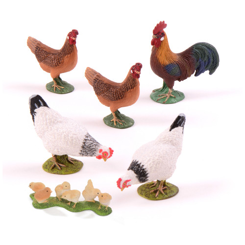 Small World Hens and Rooster Set