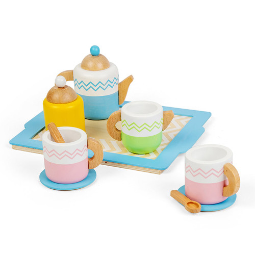 Home Corner Role Play Wooden Tea Set