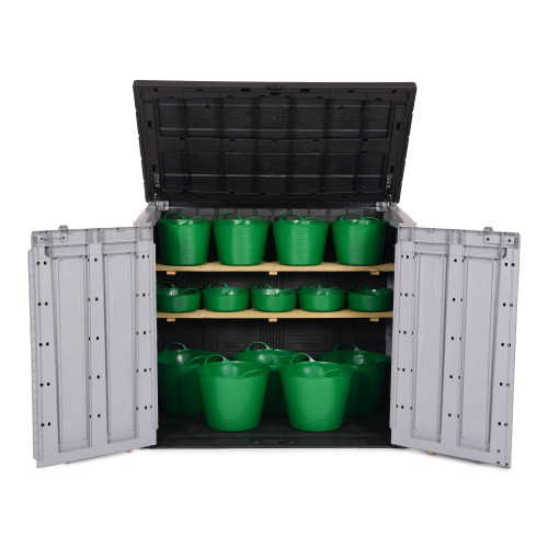Compact Store with Green Storage Trugs