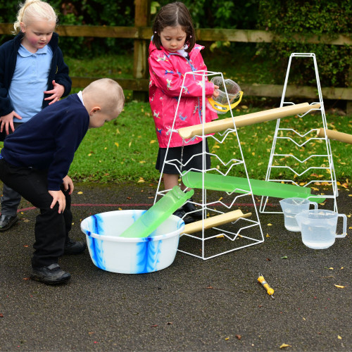 Outdoor Water Play 3-7yrs Area With Compact Store