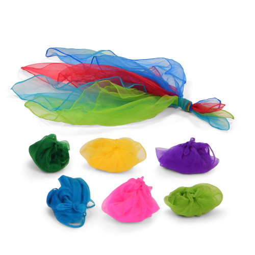 Set Of Coloured Sheer Scarves 