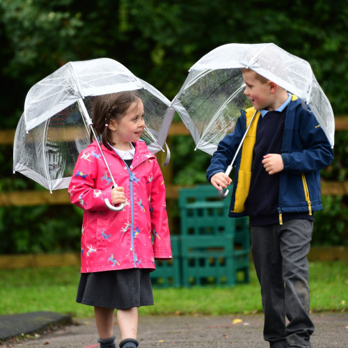 Set of Childrens Clear Umbrellas