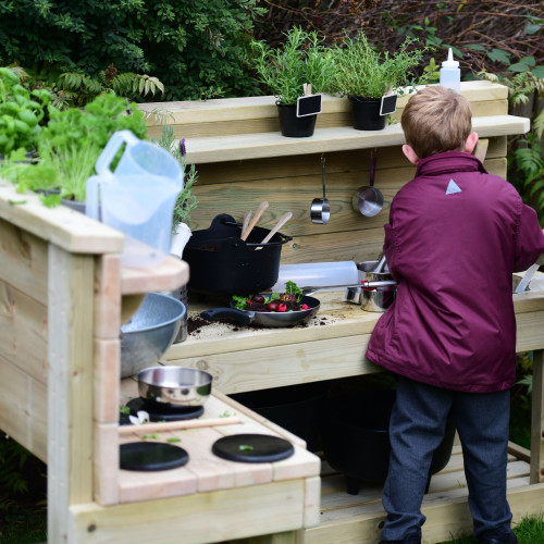 Mud Kitchen Area 3-7yrs (SML&LRG Mud Benches)