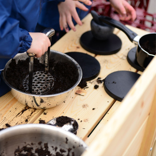 Early Years Outdoor Mud Kitchen With Hobs