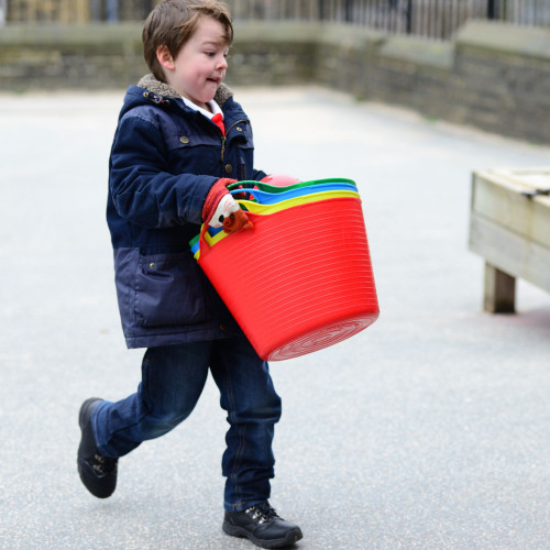Outdoor Set Of Coloured Trugs