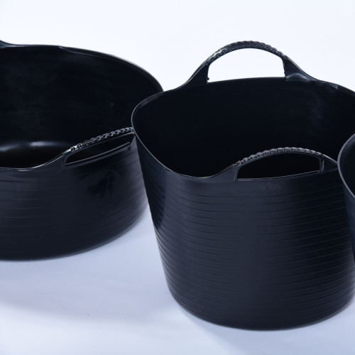 Set Of Assorted Black Trugs