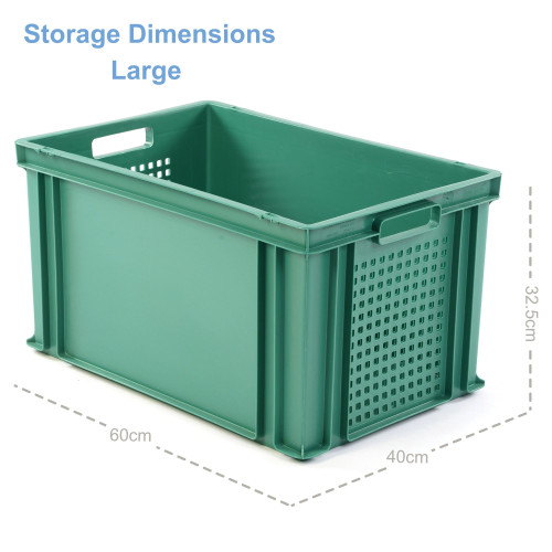 Early Years Outdoor Storage Large Green Crate