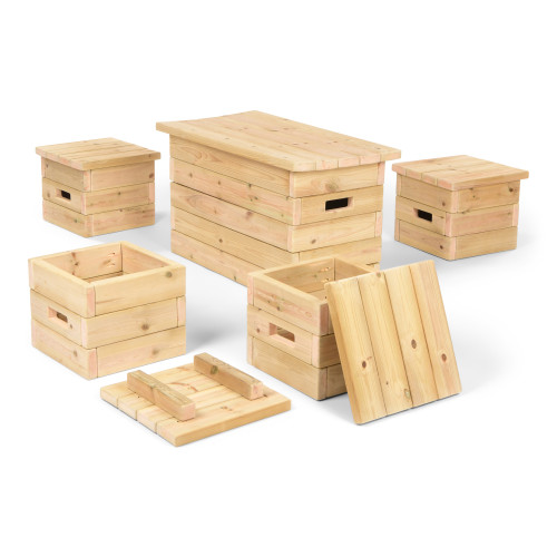 Outdoor Table & Storage Seating Set