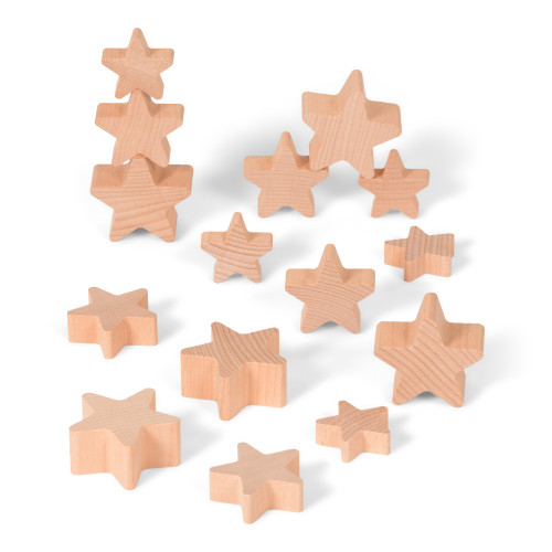 EYFS Maths Wooden Counting Stars