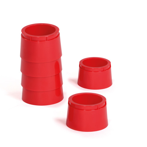 Short Storage Pots Red