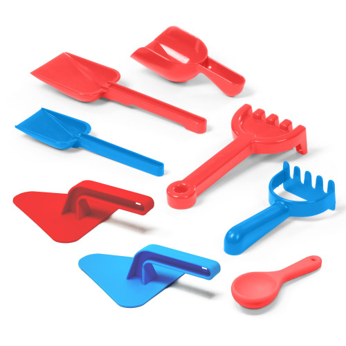 Set of Sand Tools, Trowel, Rake, Scoop