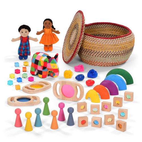 Coloured Resource Treasure Basket