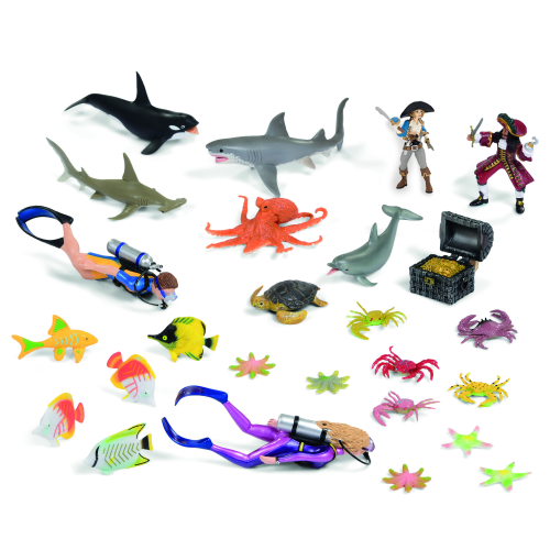 Set of Ocean Small World Characters