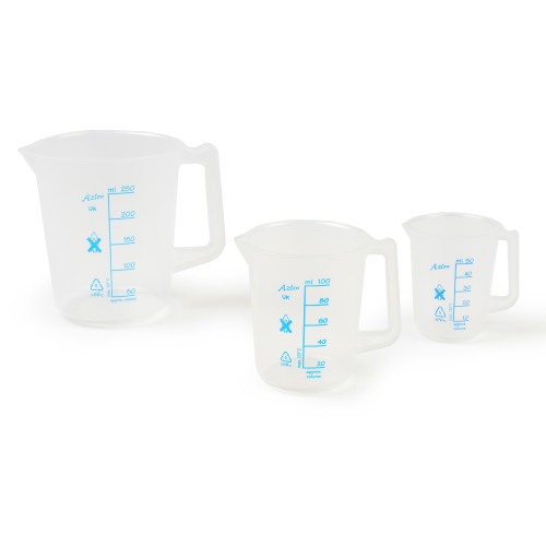 Set of x3 Plastic Measuring Jugs