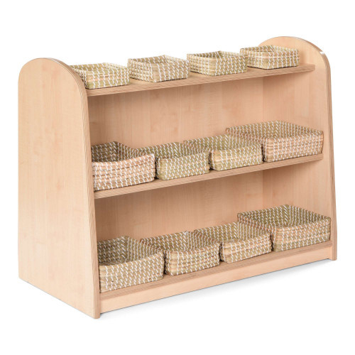 Low Level Unit with Natural Square Basket Set
