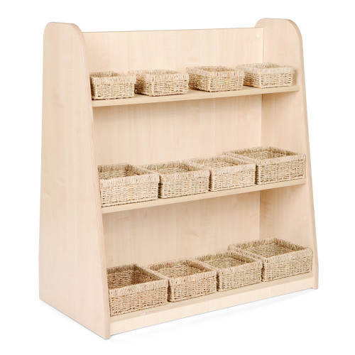 Mid Level Unit with Square Seagrass Basket Set