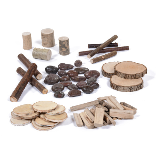 Set of Natural Logs, Poles & Stones