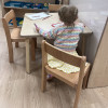 Natural Stackable Chair Set (35cm leg)