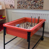 Wet Sand Tray with Wooden Shelf 3-7yrs