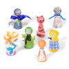 Set of Coloured Wooden Figures