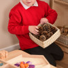Low Level Unit with Natural Square Basket Set