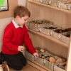 Mid Level Unit with Natural Square Basket Set