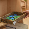 High Level Unit with Shallow Rectangle Seagrass Basket Set
