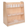 Mid Level Plastic Storage Set with Pots (Transparent)