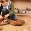 Mid Level Unit with Natural Round Basket Set