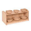 Extra Low Level Unit with Jute Basket Bowl Set