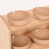 Extra Low Level Unit with Jute Basket Bowl Set