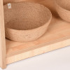 Extra Low Level Unit with Jute Basket Bowl Set