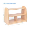 Low Level Open Shelving Unit