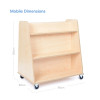 Mobile Double Sided Shelving Unit