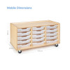 Mobile Tray Storage Unit (15 Shallow Trays)