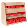 High Level Plastic Storage Set (Red)