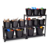 Black Shelving with Black Trugs Storage Set