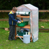 Wooden Greenhouse with Storage Set