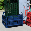 Set of Dark Blue Play Crates