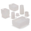 High Level Unit HLSU2 with Plastic Storage & Pots (Transparent)