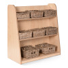 Mid Level Rattan Basket Storage Set